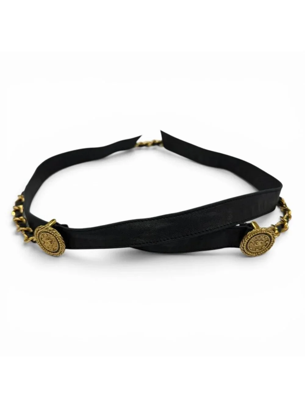 CHANEL | Accessories | Chanel Vintage Cc Logo Chain Leather  display picture 1
